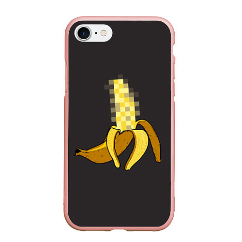 Чехол iPhone 7/8 матовый XXX Banana / 3D-Светло-розовый – фото 1