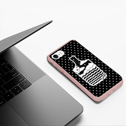 Чехол iPhone 7/8 матовый Эликсир природы, цвет: 3D-светло-розовый — фото 2