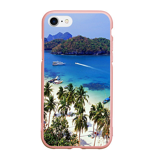 Чехол iPhone 7/8 матовый Таиланд / 3D-Светло-розовый – фото 1