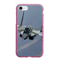 Чехол iPhone 7/8 матовый MiG-29SMT, цвет: 3D-малиновый