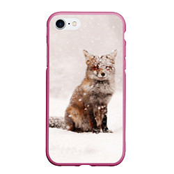 Чехол iPhone 7/8 матовый Снежная лисица