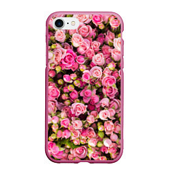 Чехол iPhone 7/8 матовый Розовый рай, цвет: 3D-малиновый