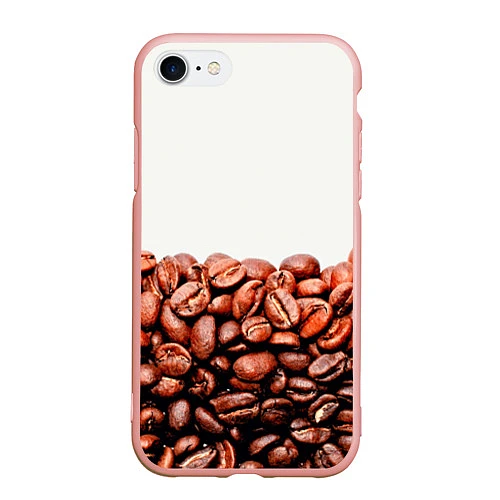 Чехол iPhone 7/8 матовый Coffee / 3D-Светло-розовый – фото 1