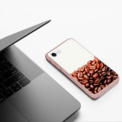 Чехол iPhone 7/8 матовый Coffee, цвет: 3D-светло-розовый — фото 2