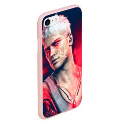 Чехол iPhone 7/8 матовый DmC: Devil May Cry, цвет: 3D-светло-розовый — фото 2