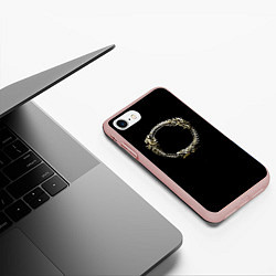 Чехол iPhone 7/8 матовый TES 8, цвет: 3D-светло-розовый — фото 2