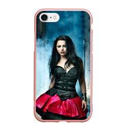 Чехол iPhone 7/8 матовый Evanescence, цвет: 3D-светло-розовый