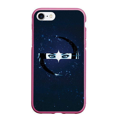 Чехол iPhone 7/8 матовый Evanescence Eyes / 3D-Малиновый – фото 1