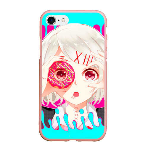Чехол iPhone 7/8 матовый Juuzou Suzuya / 3D-Светло-розовый – фото 1