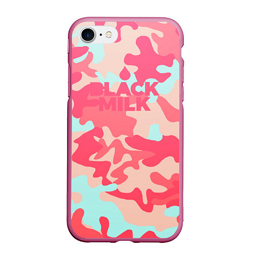 Чехол iPhone 7/8 матовый Black Milk: pink / 3D-Малиновый – фото 1