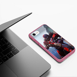 Чехол iPhone 7/8 матовый Destiny, цвет: 3D-малиновый — фото 2