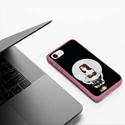 Чехол iPhone 7/8 матовый Дита Фон Тиз, цвет: 3D-малиновый — фото 2