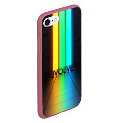 Чехол iPhone 7/8 матовый Evolve, цвет: 3D-малиновый — фото 2