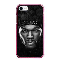 Чехол iPhone 7/8 матовый 50 cent: black style