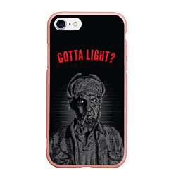 Чехол iPhone 7/8 матовый Gotta light?, цвет: 3D-светло-розовый