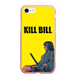 Чехол iPhone 7/8 матовый Kill Bill, цвет: 3D-светло-розовый