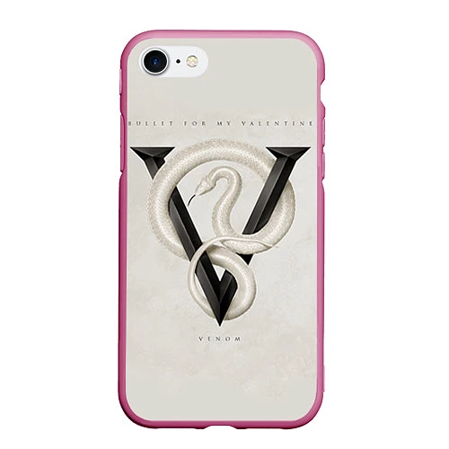 Чехол iPhone 7/8 матовый BFMV: Venom / 3D-Малиновый – фото 1