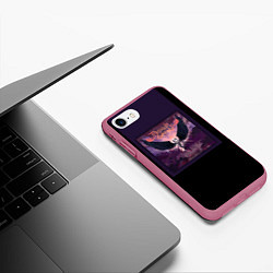 Чехол iPhone 7/8 матовый Dethklok: Angel, цвет: 3D-малиновый — фото 2