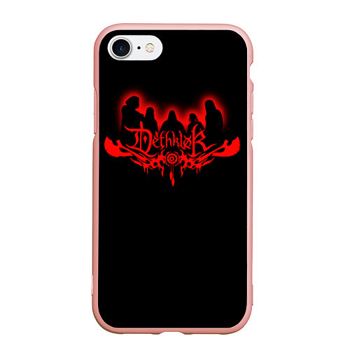 Чехол iPhone 7/8 матовый Dethklok / 3D-Светло-розовый – фото 1