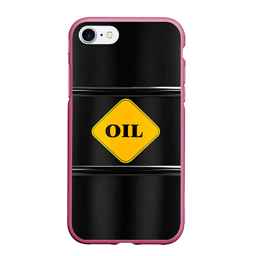 Чехол iPhone 7/8 матовый Oil / 3D-Малиновый – фото 1