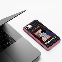 Чехол iPhone 7/8 матовый The evil that men do, цвет: 3D-малиновый — фото 2