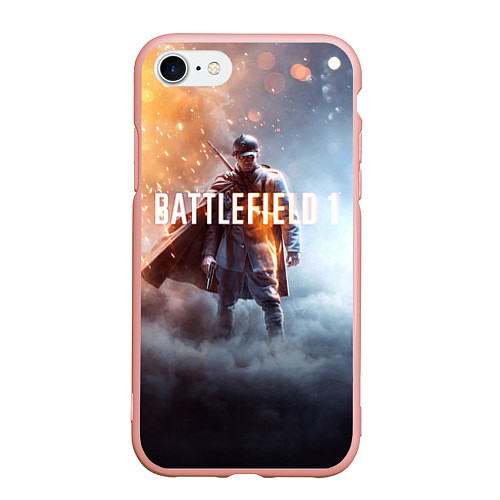 Чехол iPhone 7/8 матовый Battlefield One / 3D-Светло-розовый – фото 1