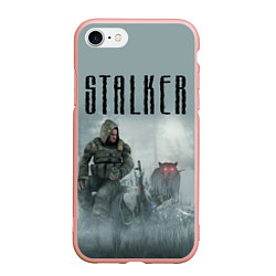 Чехол iPhone 7/8 матовый STALKER: Dusk, цвет: 3D-светло-розовый