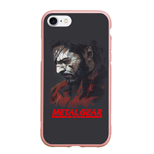 Чехол iPhone 7/8 матовый Metal Gear Solid / 3D-Светло-розовый – фото 1