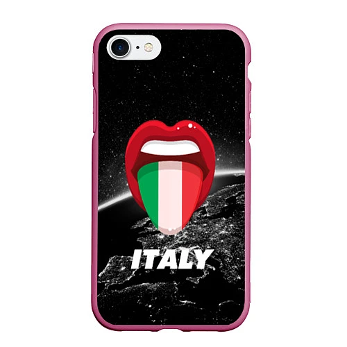 Чехол iPhone 7/8 матовый Italy / 3D-Малиновый – фото 1