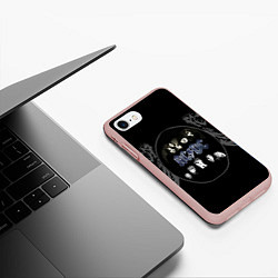 Чехол iPhone 7/8 матовый Группа ACDC, цвет: 3D-светло-розовый — фото 2