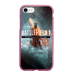 Чехол iPhone 7/8 матовый Battlefield: In the name, цвет: 3D-малиновый