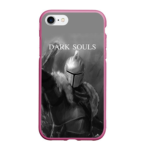 Чехол iPhone 7/8 матовый Dark Souls / 3D-Малиновый – фото 1