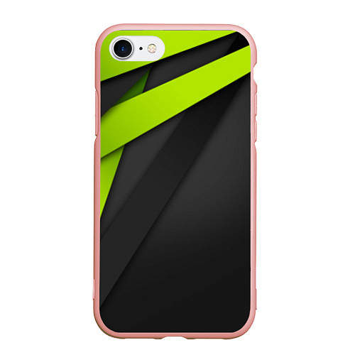 Чехол iPhone 7/8 матовый Спортивная геометрия 6 / 3D-Светло-розовый – фото 1