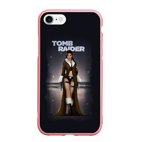 Чехол iPhone 7/8 матовый TOMB RAIDER / 3D-Баблгам – фото 1