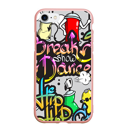 Чехол iPhone 7/8 матовый Break Show Dance / 3D-Светло-розовый – фото 1