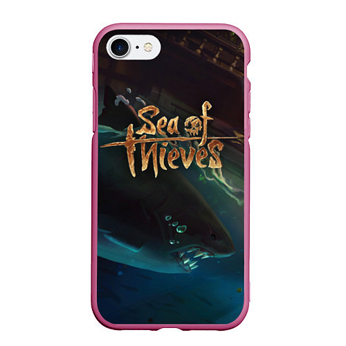 Чехол iPhone 7/8 матовый Sea of thieves / 3D-Малиновый – фото 1