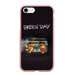 Чехол iPhone 7/8 матовый Green Day магнитофон в огне