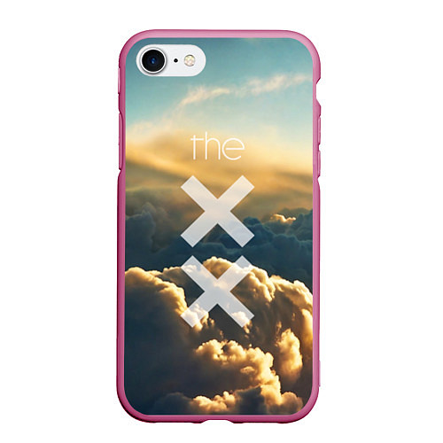 Чехол iPhone 7/8 матовый The XX: Clouds / 3D-Малиновый – фото 1