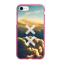 Чехол iPhone 7/8 матовый The XX: Clouds, цвет: 3D-малиновый