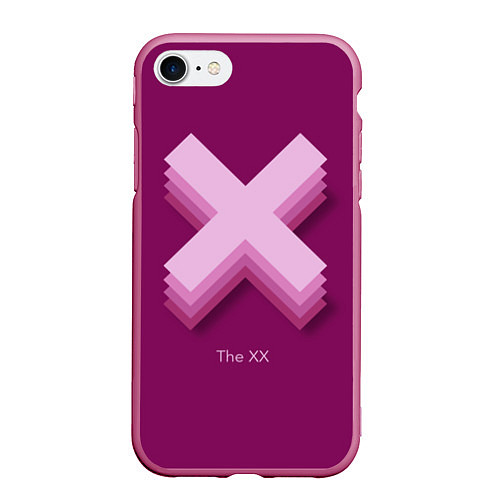 Чехол iPhone 7/8 матовый The XX: Purple / 3D-Малиновый – фото 1