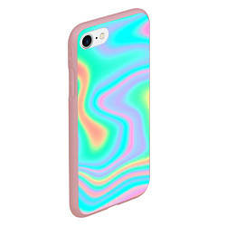 Чехол iPhone 7/8 матовый Светлые узоры, цвет: 3D-баблгам — фото 2