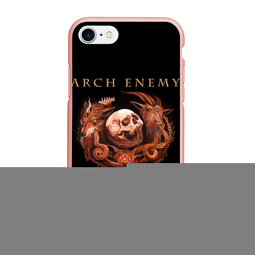 Чехол iPhone 7/8 матовый Arch Enemy: Kingdom / 3D-Светло-розовый – фото 1