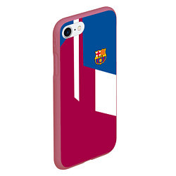 Чехол iPhone 7/8 матовый FC Barcelona 2018, цвет: 3D-малиновый — фото 2