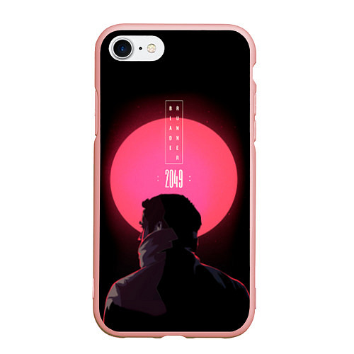 Чехол iPhone 7/8 матовый Blade Runner: Acid sun / 3D-Светло-розовый – фото 1