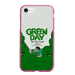 Чехол iPhone 7/8 матовый Green Day: The early years, цвет: 3D-малиновый