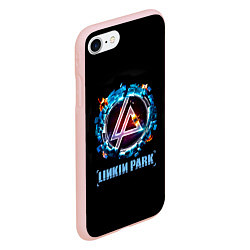 Чехол iPhone 7/8 матовый Linkin Park: Engine, цвет: 3D-светло-розовый — фото 2