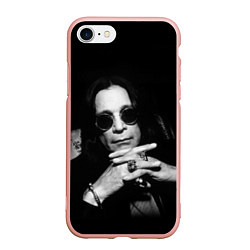 Чехол iPhone 7/8 матовый Оззи Осборн, цвет: 3D-светло-розовый