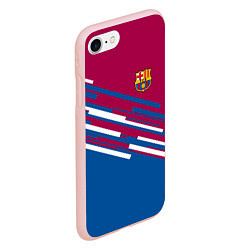 Чехол iPhone 7/8 матовый Barcelona FC: Sport Line 2018, цвет: 3D-светло-розовый — фото 2