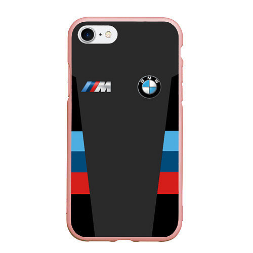 Чехол iPhone 7/8 матовый BMW 2018 Sport / 3D-Светло-розовый – фото 1