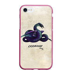 Чехол iPhone 7/8 матовый Occamy, цвет: 3D-малиновый